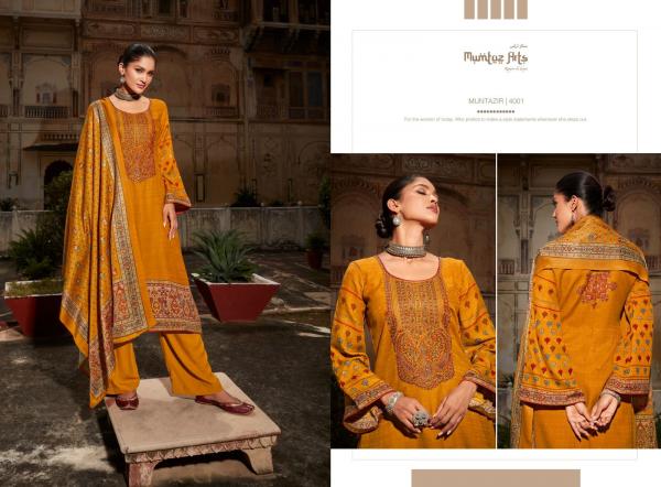 Mumtaz Muntazir 1 Pashmina Designer Embroidery Winter Wear Collection